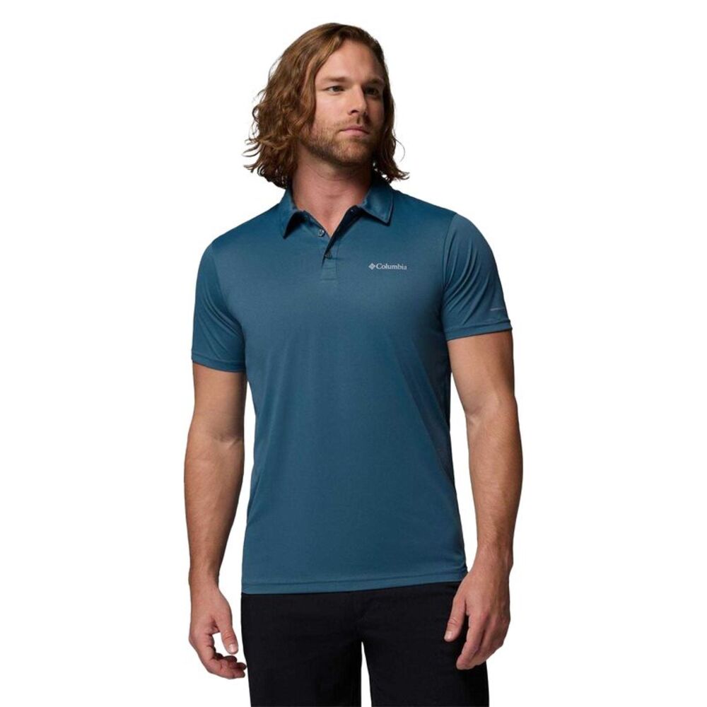 Columbia Mens Short-Sleeved Polo Shirt / Blue
